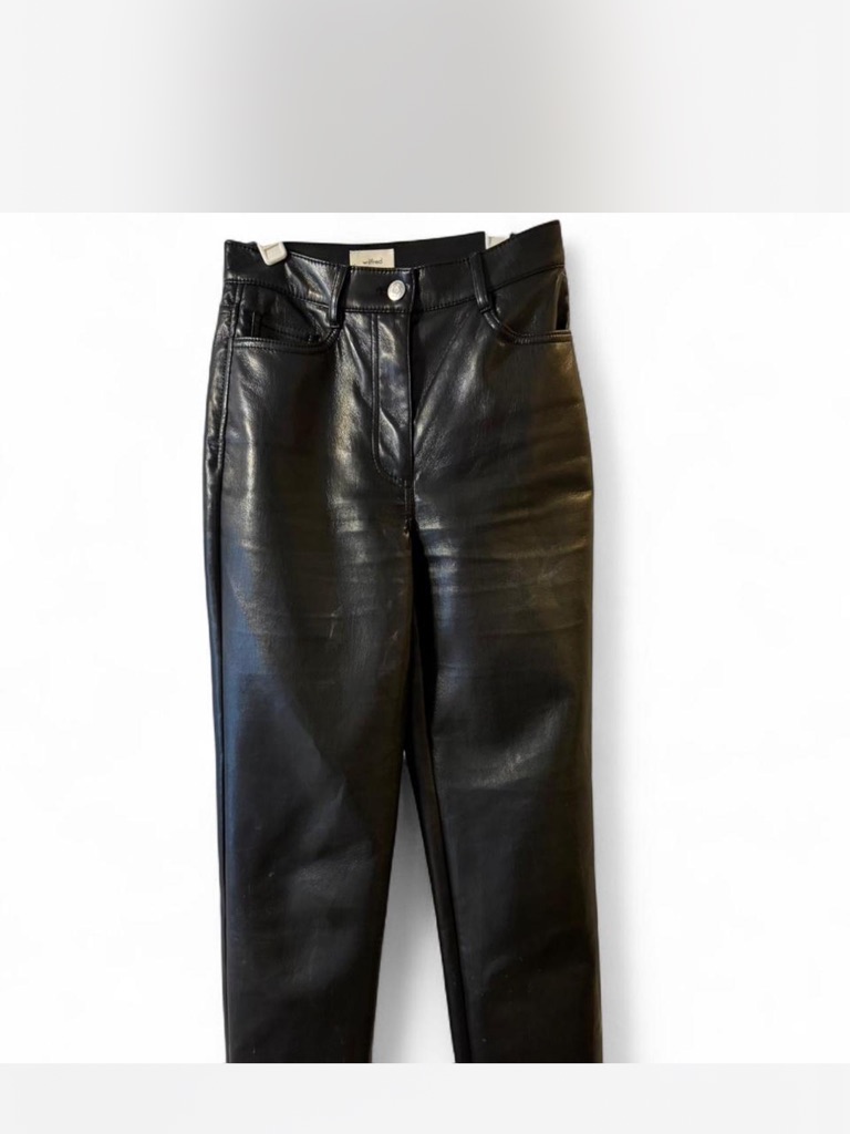 Wilfred Black Faux Leather High-Rise Women’s Pants